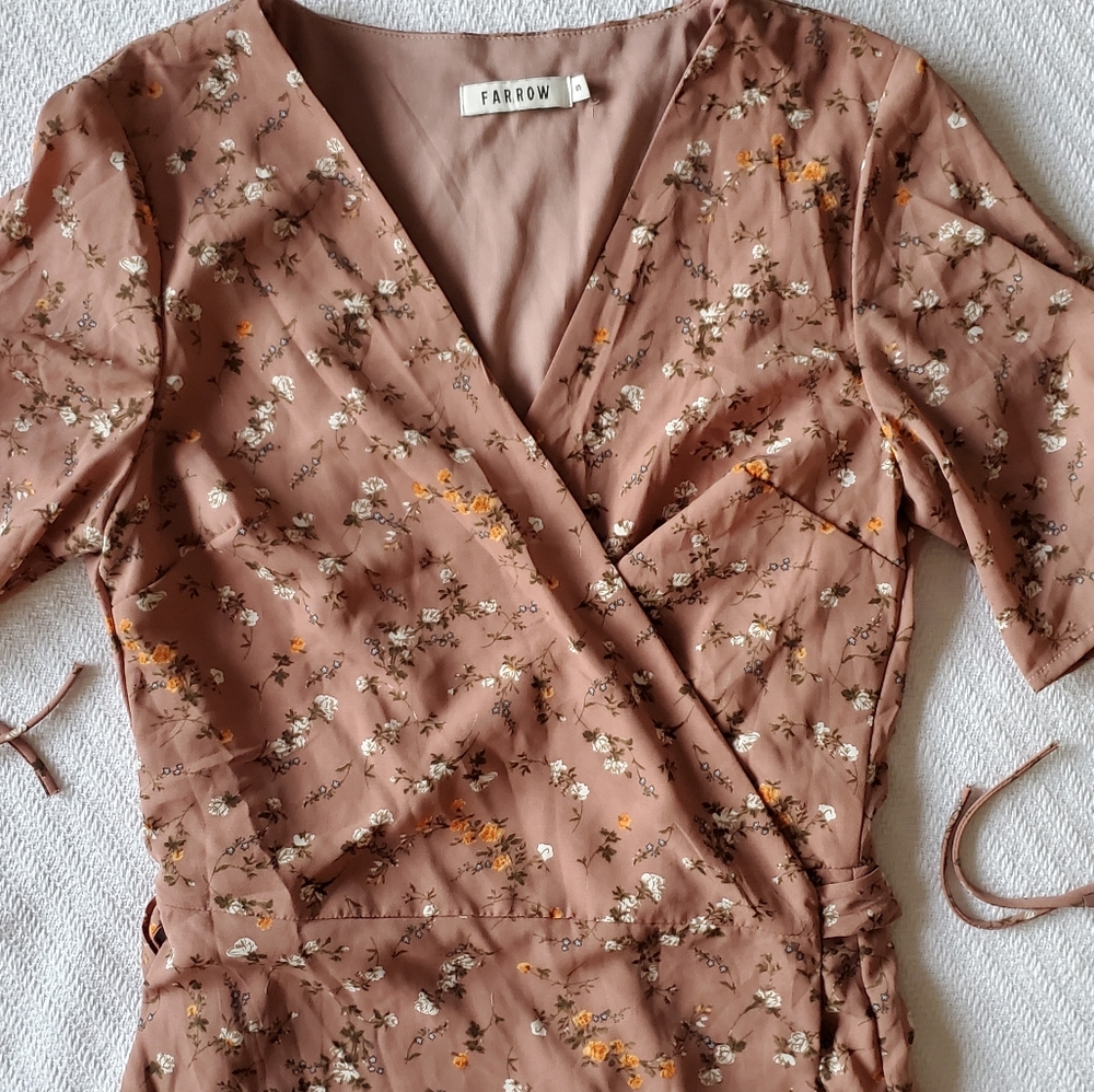 Farrow Marie Floral Wrap Dress - Picture 3 of 3